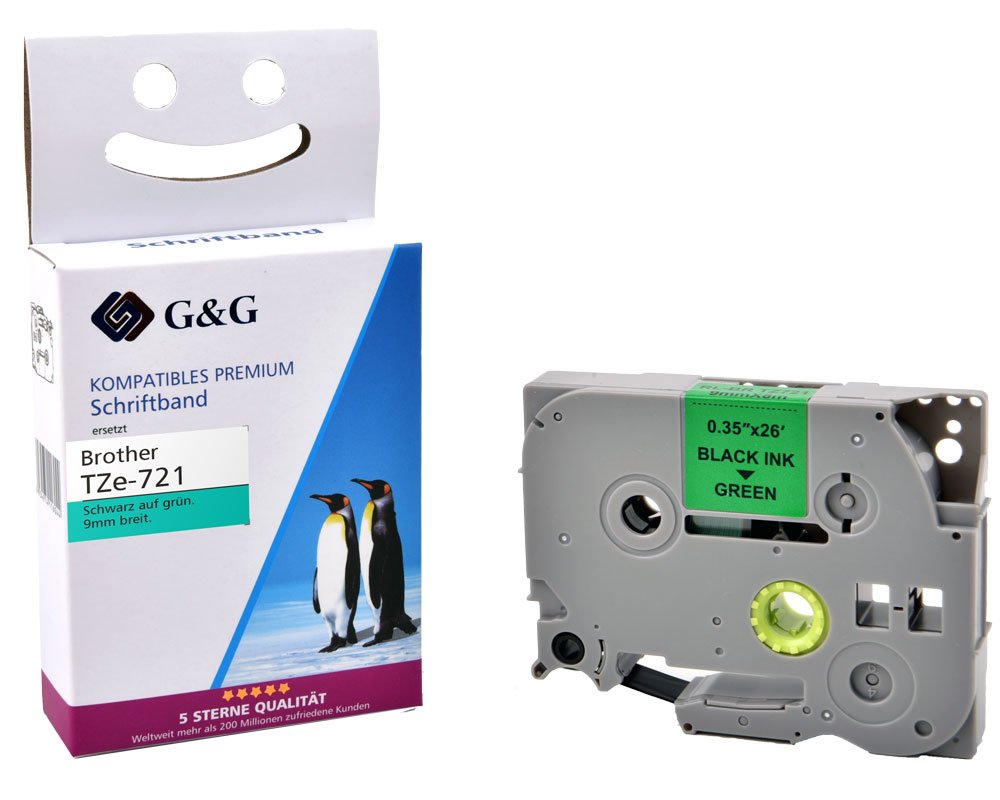 G & G Schriftbandkassette 17087 Brother TZe-721 ppm-stuttgart_Berlin