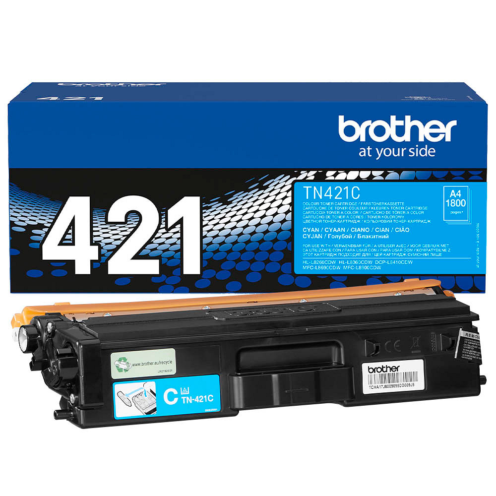 Brother TN421C Laserdruck Tonerkartusche - Cyan - Originaler Pack - Laserdruck - 1800 Seiten