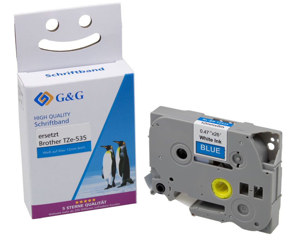 G & G Schriftbandkassette 15559 Brother TZe-535 ppm-stuttgart_Berlin