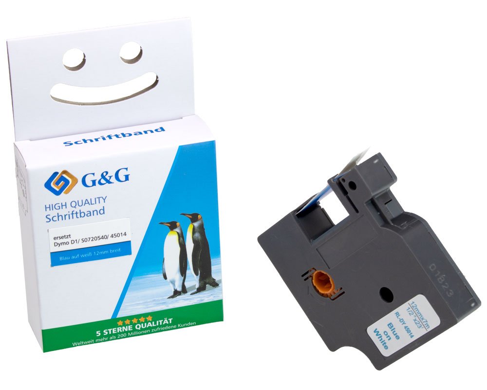G&G 15570 Kompatibel mit Dymo D1 45014 S0720540 Schriftbandkassette ppm-stuttgart Berlin