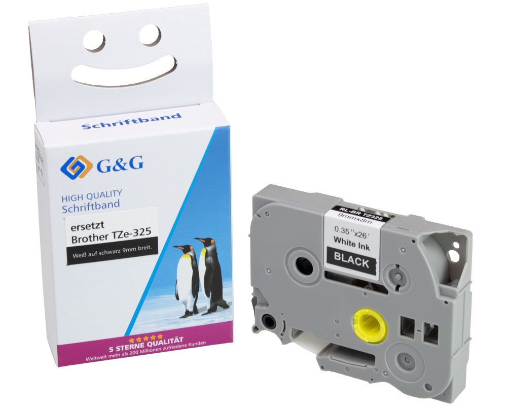 G & G Schriftbandkassette 15557 Brother TZe-325 ppm-stuttgart_Berlin