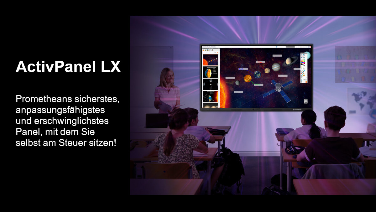 Promethean ACTIVE PANEL LX optimiert für Bildung Schule Fortbildung ppm-stuttgart Berlin