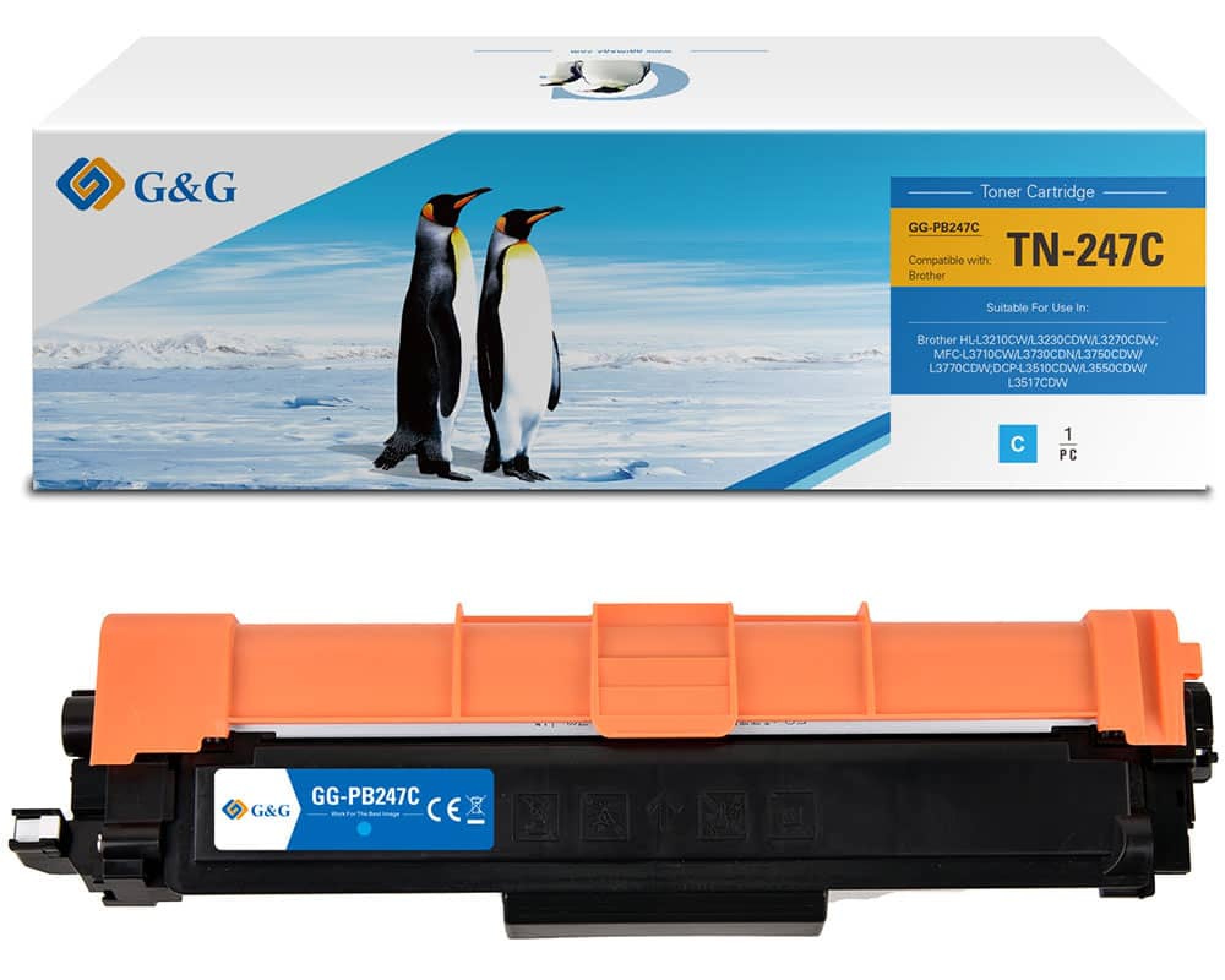 G&G Toner 16021 Brother 247C Cyan ppm-stuttgart Berlin