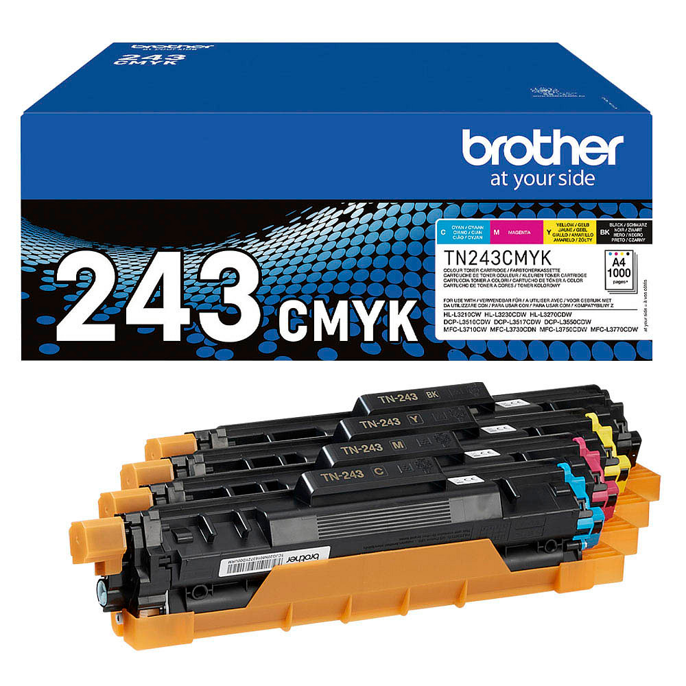 Brother Laserdruck Tonerkartusche - TN243 - CMYK - Original - Mehrfachpack - 1 Stück - Laserdruck