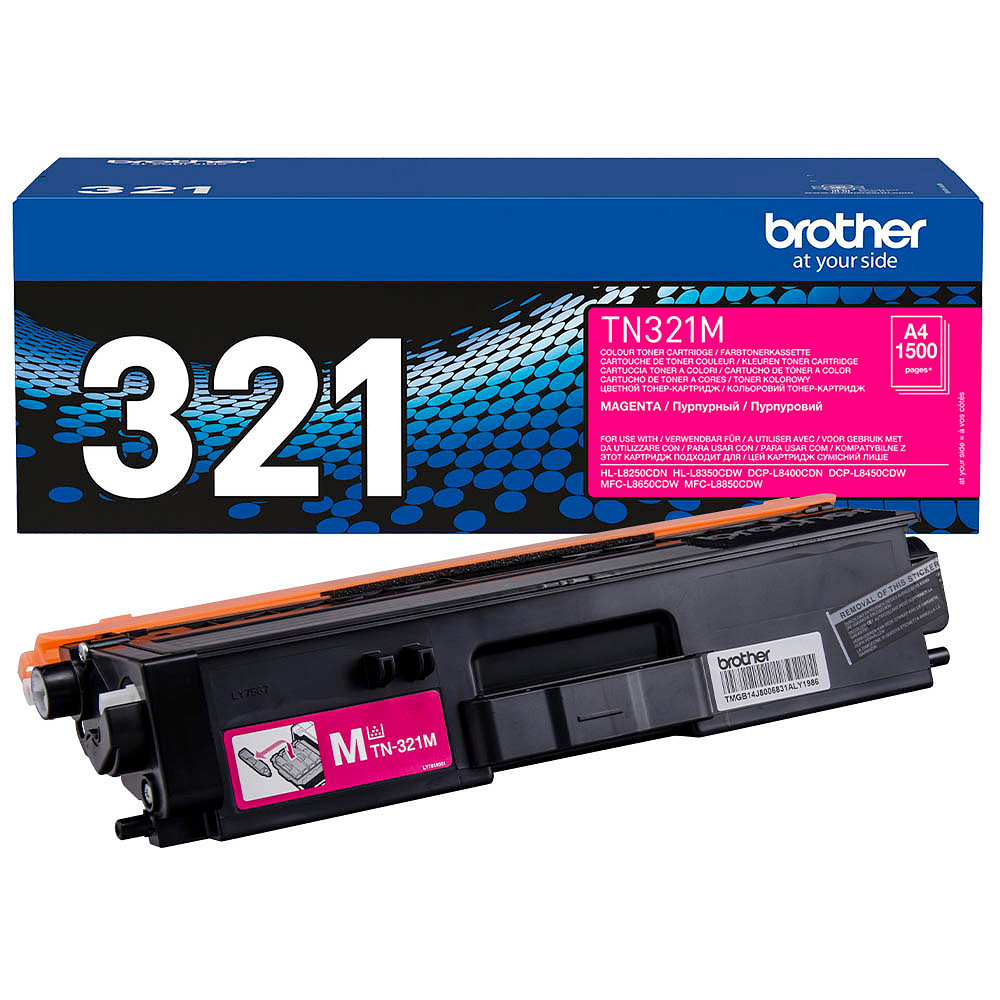 Brother TN-321M Laserdruck Tonerkartusche - Magenta - Originaler Pack - 1500 Seiten