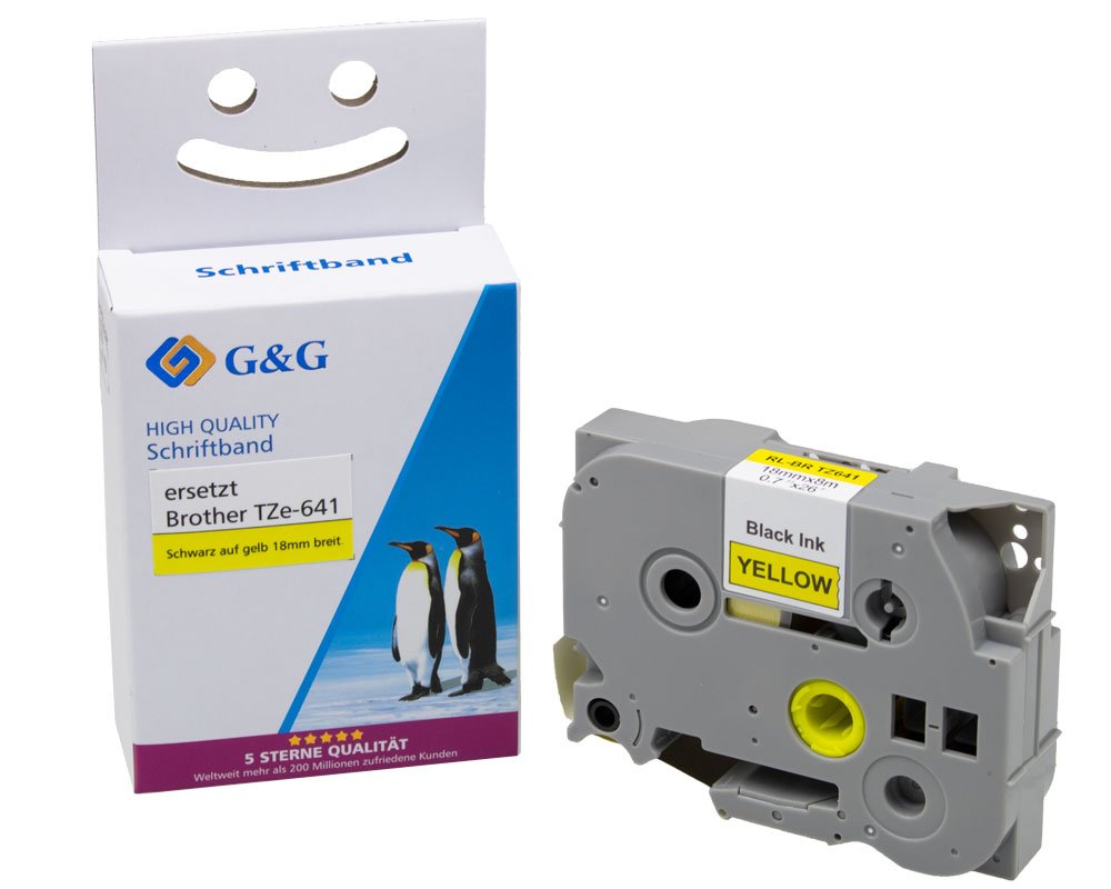 G & G Schriftbandkassette 15560 Brother TZe-641 ppm-stuttgart_Berlin