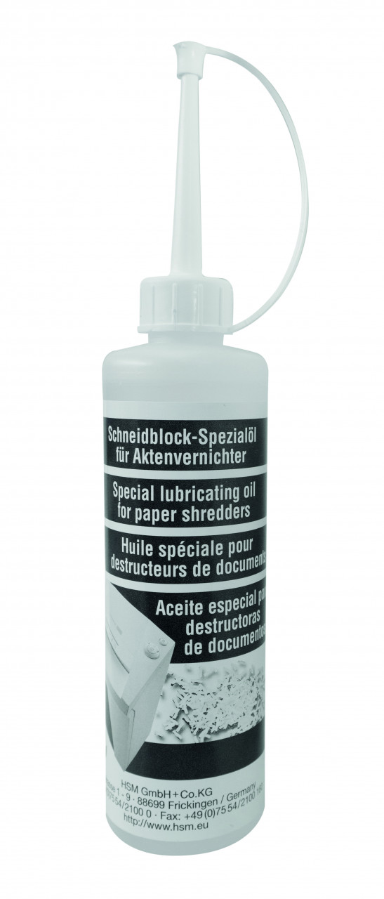 HSM Schneidblock-Spezialöl - Classic/Powerline/Pure/SECURIO/shredstar - 250ml