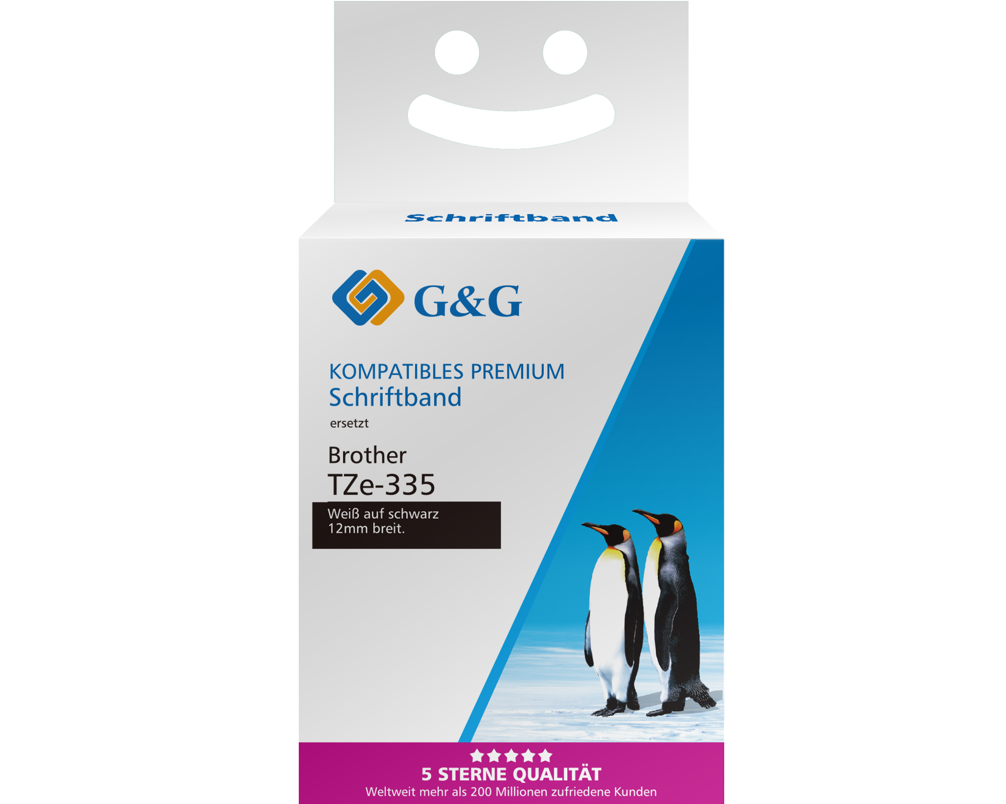 G & G Schriftbandkassette 15558 Brother TZe335 ppm-stuttgart_Berlin