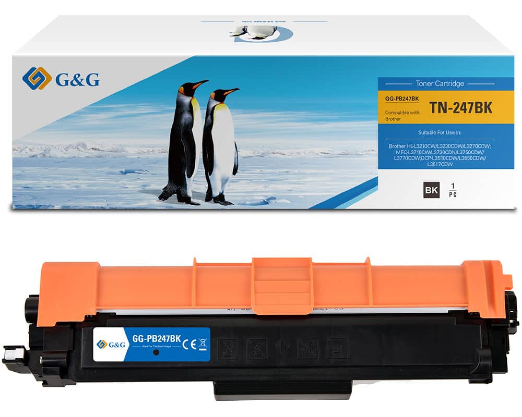 G&G Toner 16020 Brother 247BK schwarz ppm-stuttgart Berlin