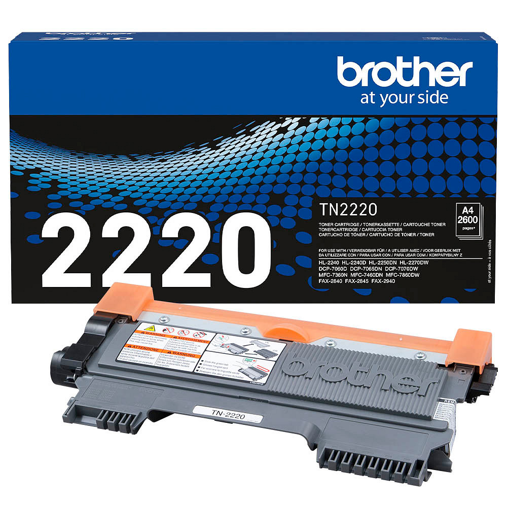 Brother TN2220 Laserdruck Tonerkartusche - Schwarz - Original - 2.600 Seiten