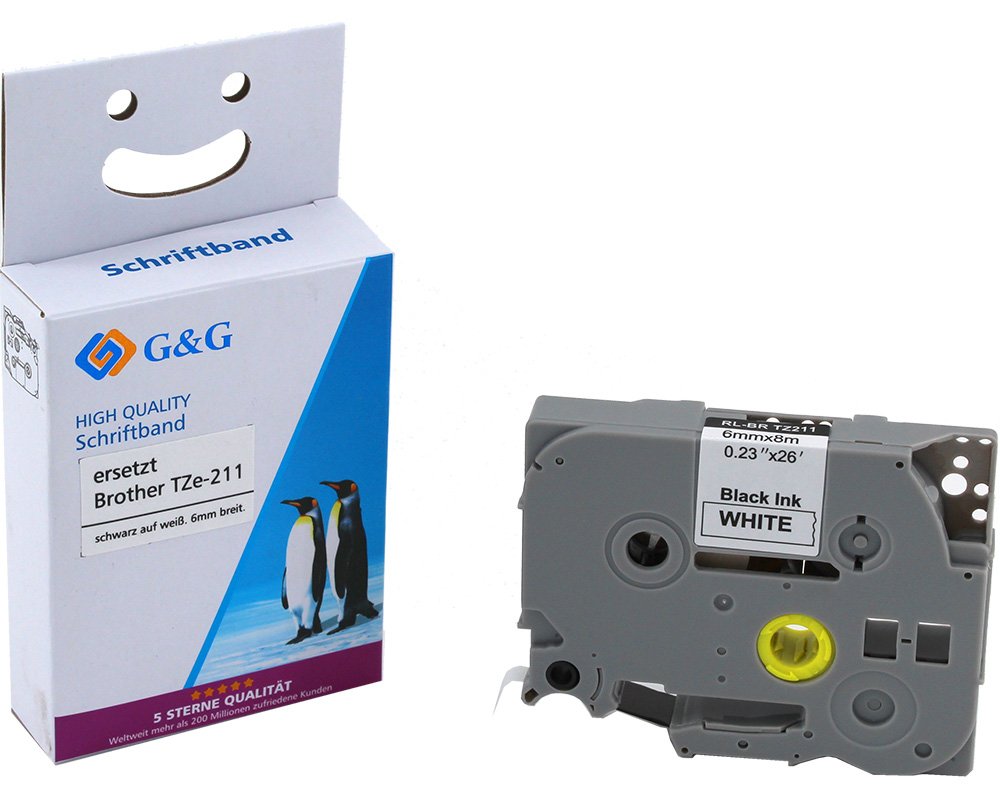 G & G Schriftbandkassette 15200 Brother TZe-211 ppm-stuttgart_Berlin