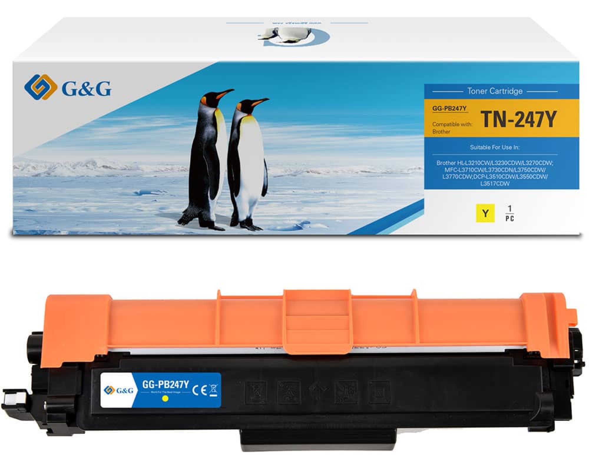 G&G Toner 16023 Brother 247Y Yellow ppm-stuttgart Berlin