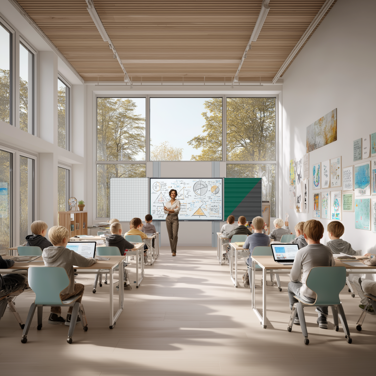 Modernes Klassenzimmer VGAP5 Mebikon Digitalpakt 2.0 ppm-stuttgart Berlin