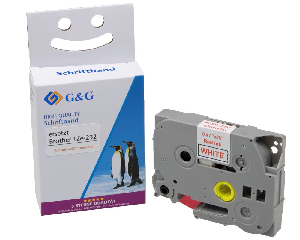 G & G Schriftbandkassette 15554 Brother TZe-232_ppm-stuttgart_Berlin