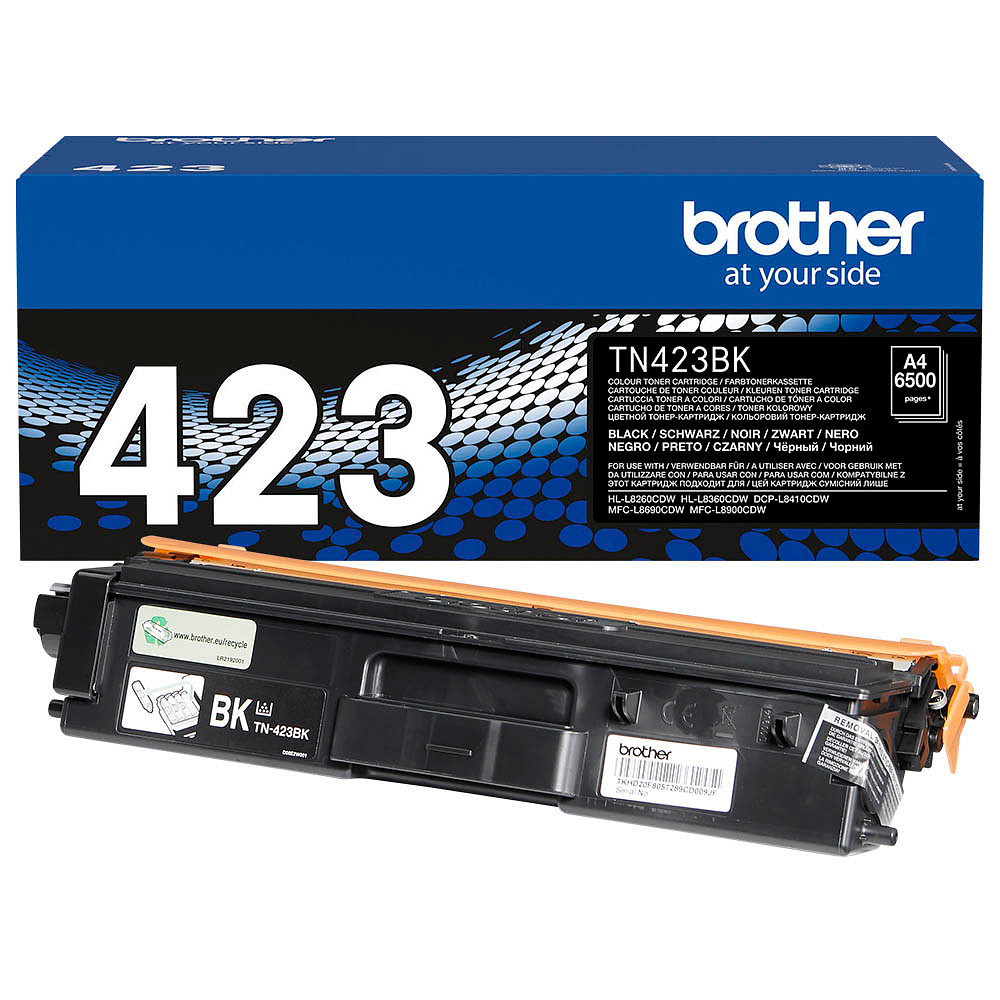 Brother TN-423BK Laserdruck Tonerkartusche - Schwarz - Originaler Pack - 6500 Seiten