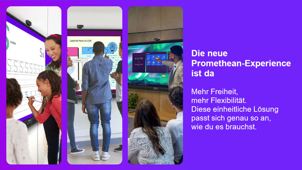 Promethean Die neue Experience optimiert für Bildung Schule Fortbildung ppm-stuttgart Berlin